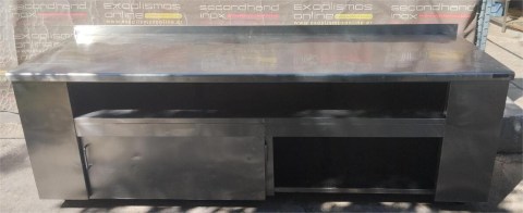 Ερμάριο Ανοξείδωτο Με 2 Συρόμενες Πόρτες 250x80x86 Μεταχειρισμένη